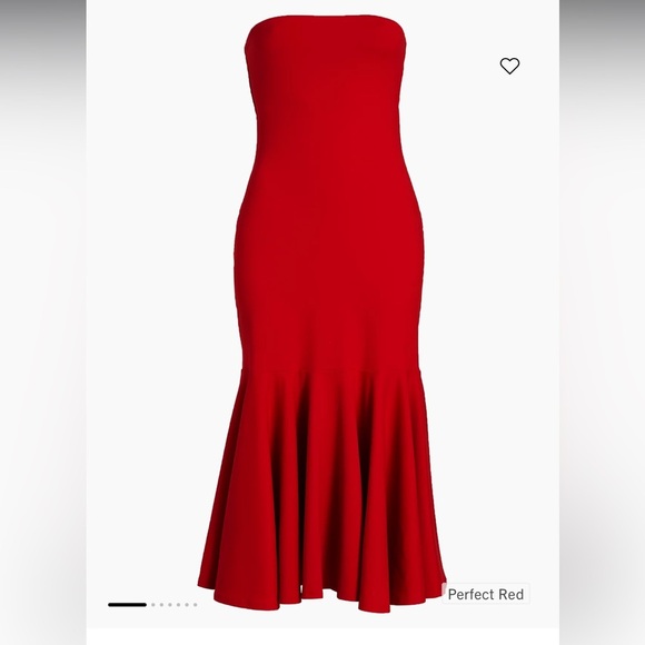 New Susana‎ Monaco Flutter Midi-Dress deep coral pink color size XSmall - Picture 8 of 9